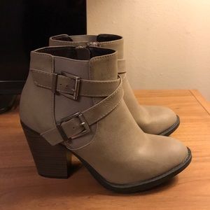 Taupe booties